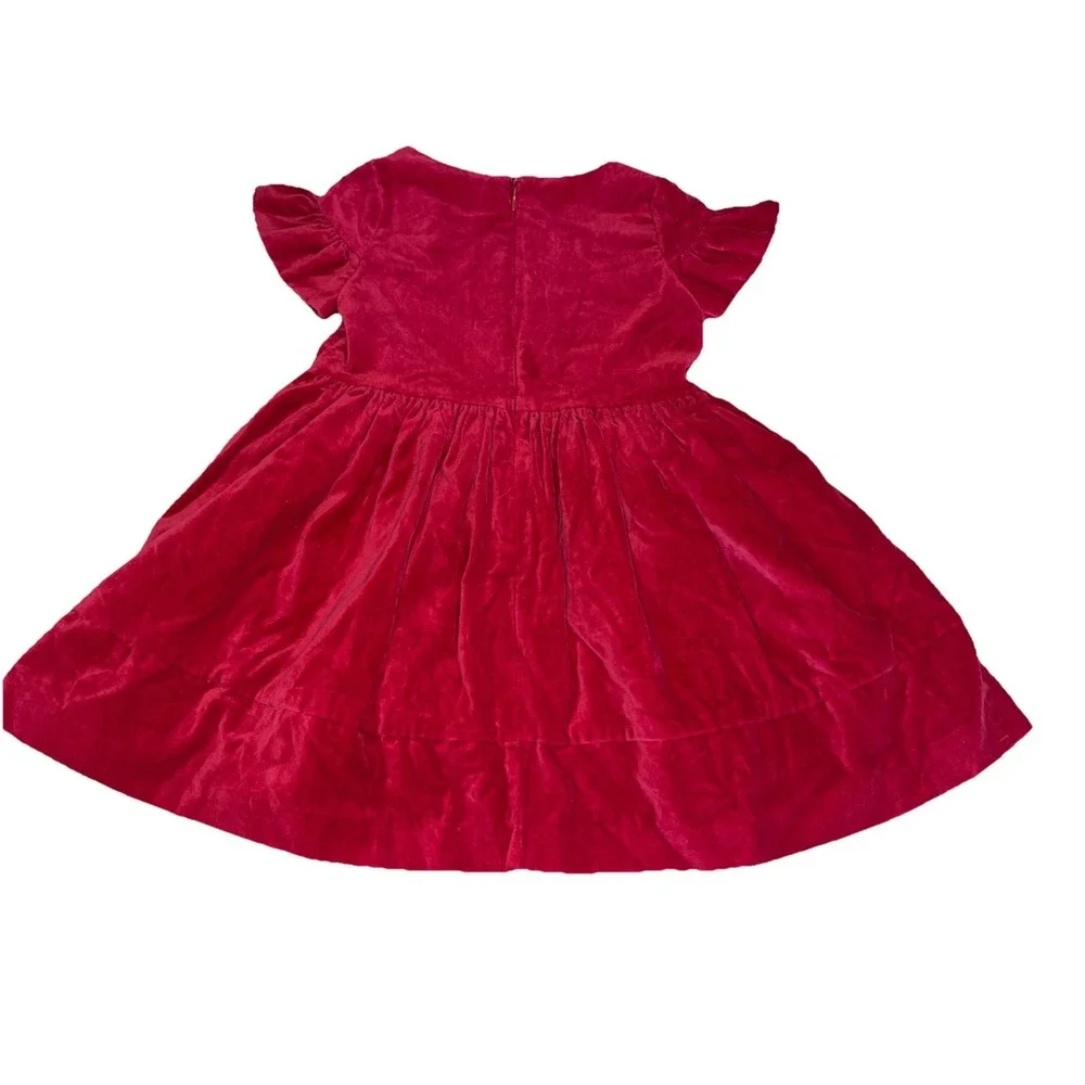 Gymboree Toddler Baby Size 2‎ Red Velvet Party Dress New Without Tags